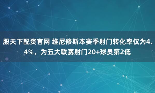 股天下配资官网 维尼修斯本赛季射门转化率仅为4.4%，为五大联赛射门20+球员第2低